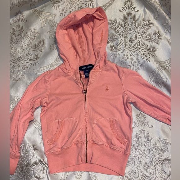 Ralph Lauren Other - Ralph Lauren Girls Coral Pink Zip Hoodie